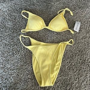 PACSUN yellow swimsuit